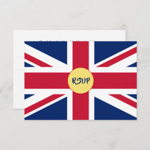Jack Flag Patriotic Wedding RSVP Car