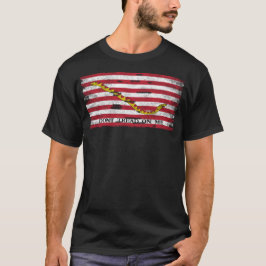 Jack-Flagge der Vereinigten Staaten Vintag T-Shirt