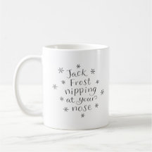 Jack Frost, das an Ihrer Nasen-Tasse klemmt