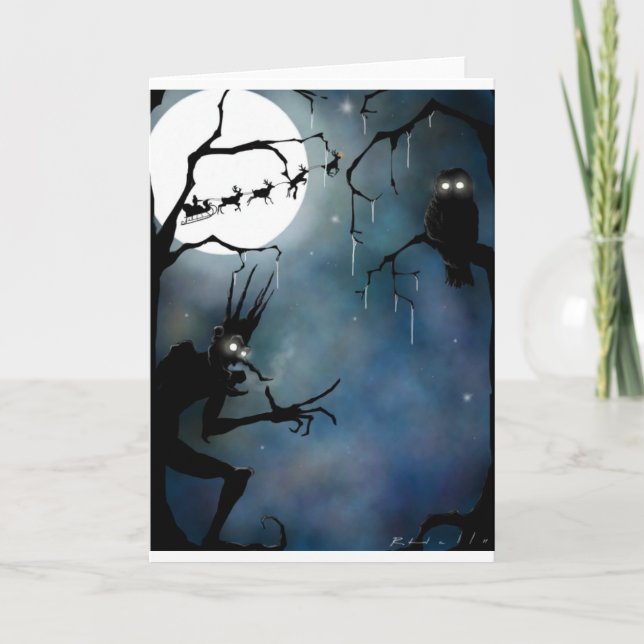 Jack Frost Feiertagskarte (Vorderseite)