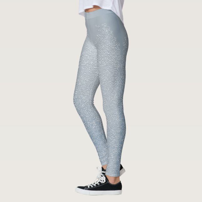 Jack Frost Leggings Weihnachtsspitzen Drucke (Links)