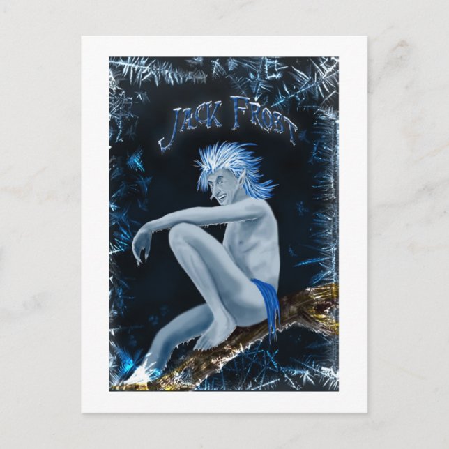 Jack Frost Postkarte (Vorderseite)