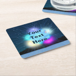 Jack Frost Rechteckiger Pappuntersetzer