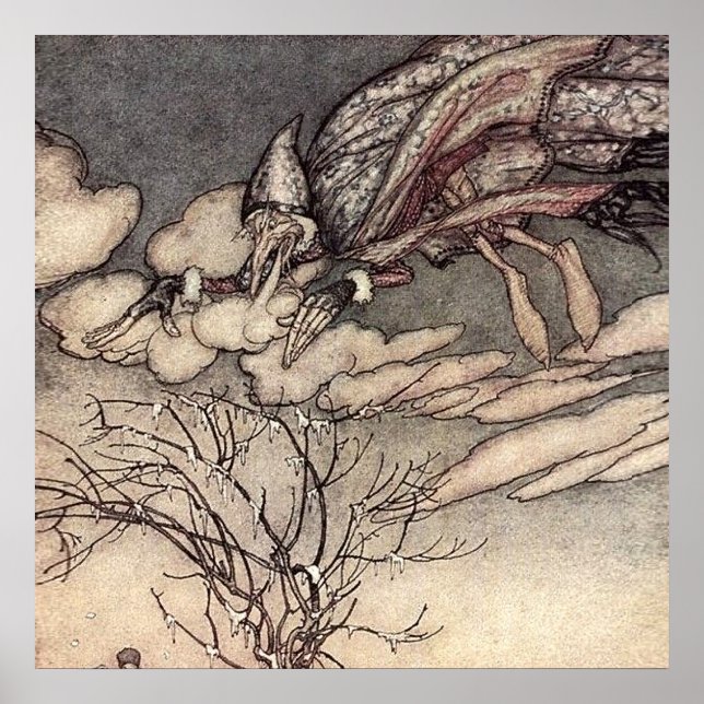 "Jack Frost" von Arthur Rackham Poster (Vorne)