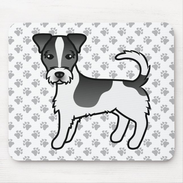 Jack für Schwarz und Weiß Mousepad (Vorne)