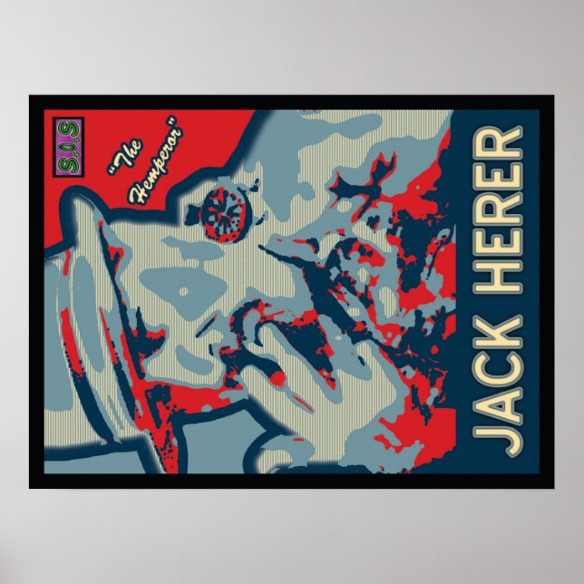 Jack Herer - SOS-Poster 18x24 Poster (Vorne)