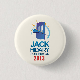 Jack Hidary für Bürgermeister von NYC im Jahre Button