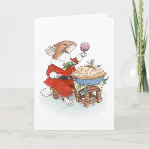 Jack Horner Mouse Weihnachtskarte Karte