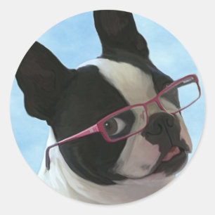 Jack in Brille Runder Aufkleber