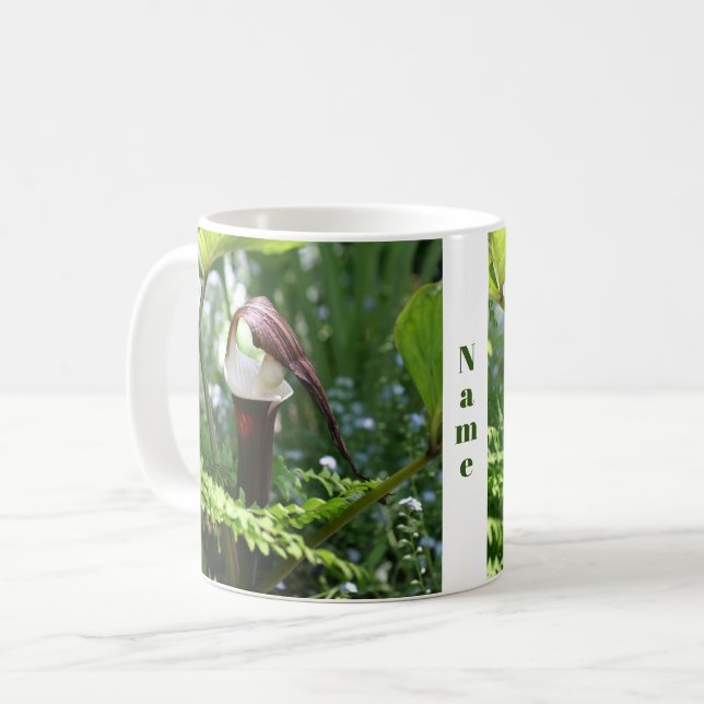 Jack in der Pulpit-Blume Personalisiert Kaffeetasse (Vorderseite Links)