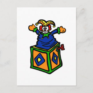Jack in der Schachtel Postkarte
