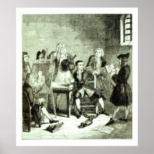 Jack in Newgate Ward mit Porträts von Sir Poster