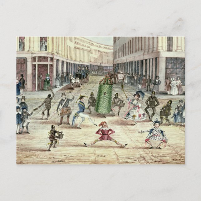 Jack in the Green, May Day Celebrations of the Chi Einladungspostkarte (Vorderseite)