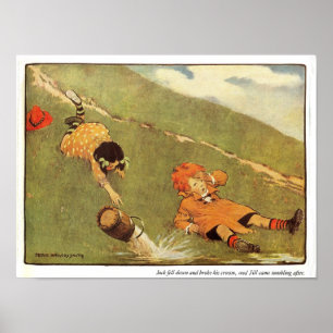 Jack & Jill fallen hinunter zum Kinderzimmer des H Poster
