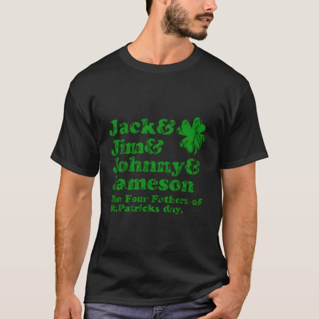 Jack Jim Johnny Jameson Vater des St. Patrick Day T-Shirt (Vorderseite)