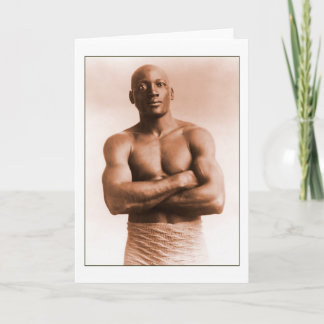 Jack Johnson American Boxer Vintages Foto Karte