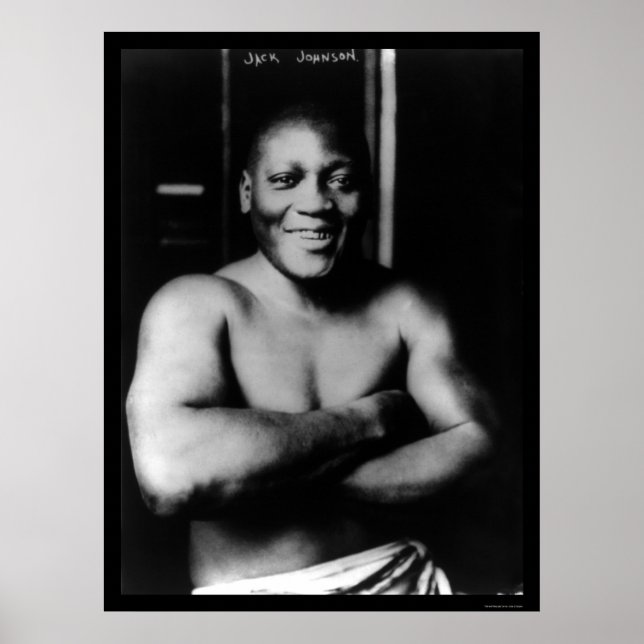 Jack Johnson Boxing 1915 Poster (Vorne)