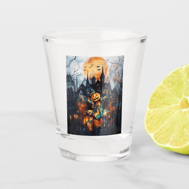 JACK LANTERN KANN NICHT HALLOWEEN WARTEN SCHNAPSGLAS (Vorderseite)