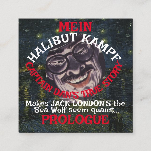 Jack London, Kapitän von Sea Wolf, Dan Whittier AK Begleitkarte (Vorderseite)