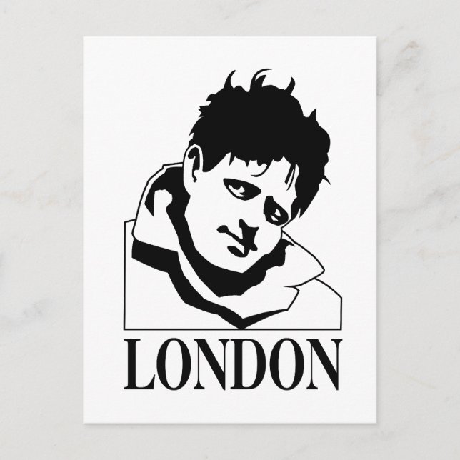 Jack London Postkarte (Vorderseite)