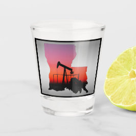 Jack Louisiana Form der Ölpumpe Schnapsglas