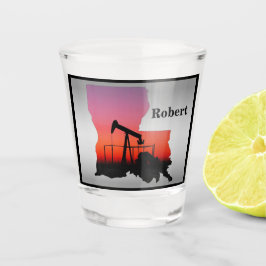 Jack Louisiana Ölpumpen Form Personalisiert Schnapsglas