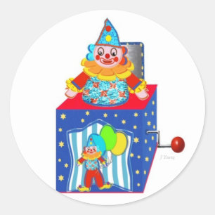 Jack N der Kasten Runder Aufkleber