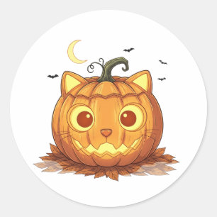 Jack-O’-Fold - Schottische Katzenmatte Jack-o’-Lan Runder Aufkleber