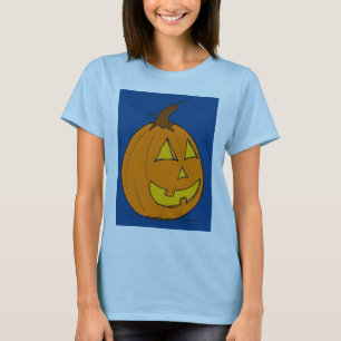 Jack o' Lantern Blue Damen Babydoll T-Shirt
