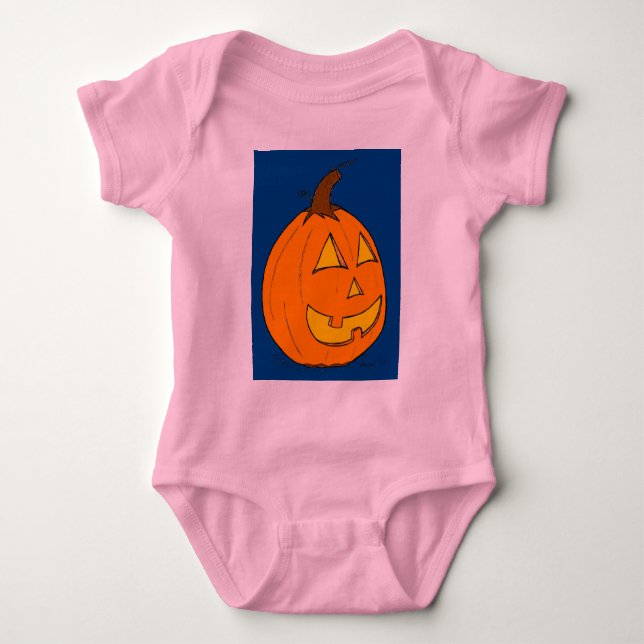 Jack o' Lantern Blue Säugling Strampler (Vorderseite)