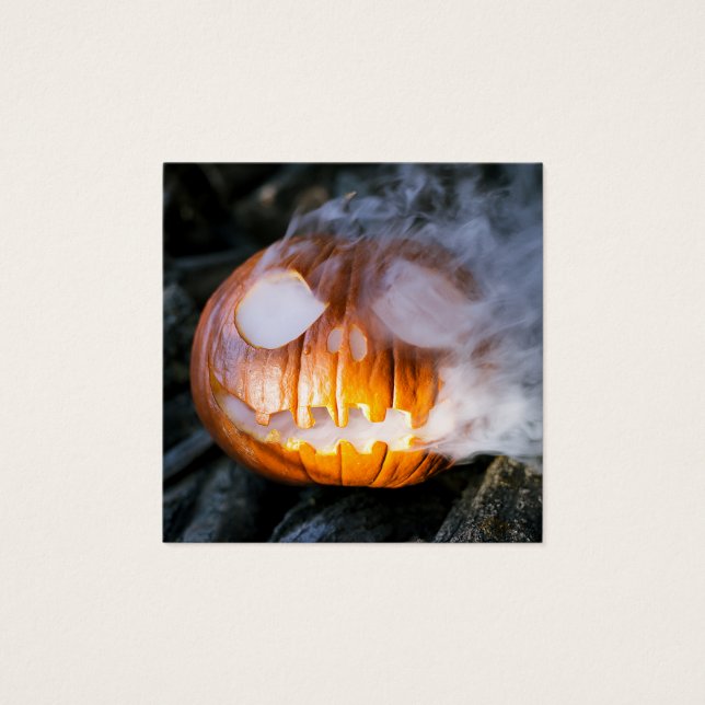 Jack-o-Lantern des kopflosen Pferdes Kopf an Flamm (Vorderseite)