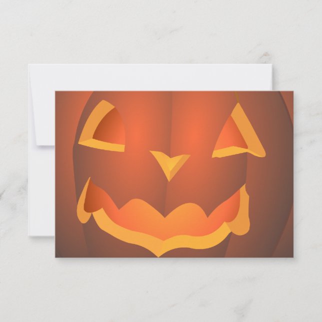 Jack-o-Lantern Einladungen benutzerdefinierte Hall (Vorderseite)