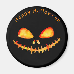 Jack O' Lantern Face Halloween Magnet