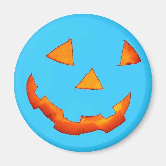Jack-o'-Lantern-Face-Magnet Magnet (Vorne)