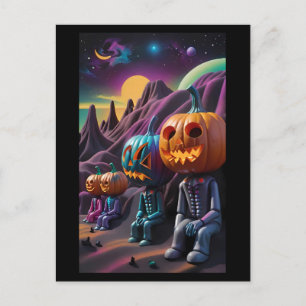Jack-o-Lantern-Familienraststätte Postkarte