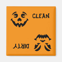 Jack-o-Lantern-Gesichtsspülmaschine Magnet