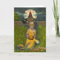 Jack O' Lantern Girl Witz Bat Vollmond