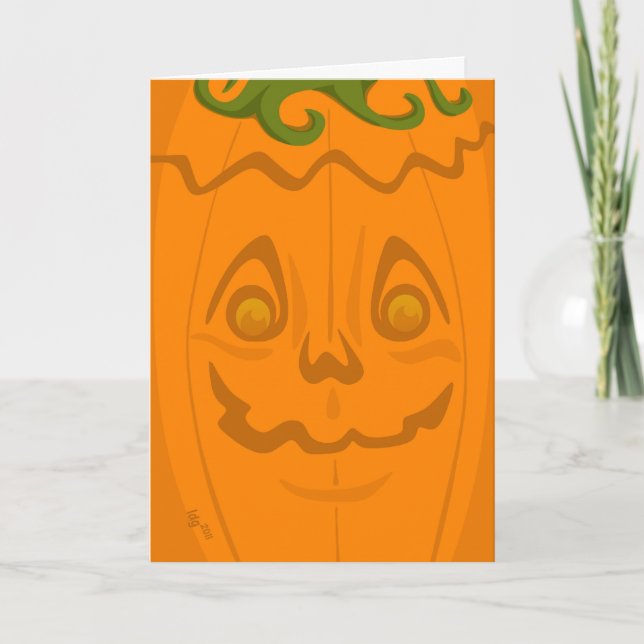 Jack o' Lantern Halloween Card Karte (Vorderseite)