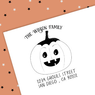Jack-O-Lantern Halloween Holzkunst Briefmarke Gummistempel