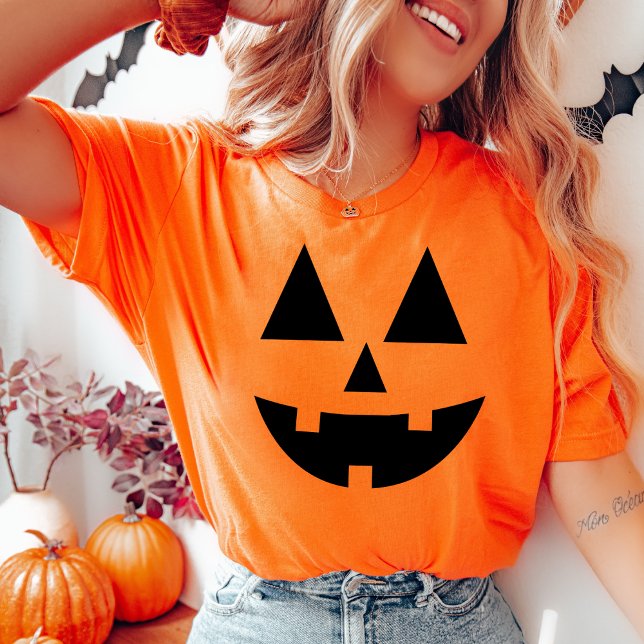Jack-O-Lantern Halloween-Kürbisgefecht T-Shirt (Jack-O-Lantern Halloween Pumpkin Face T-Shirt)