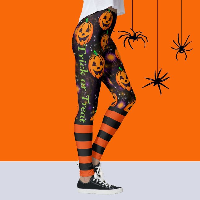 Jack-O-Lantern Halloween Leggings Kürbiskröschen (Von Creator hochgeladen)