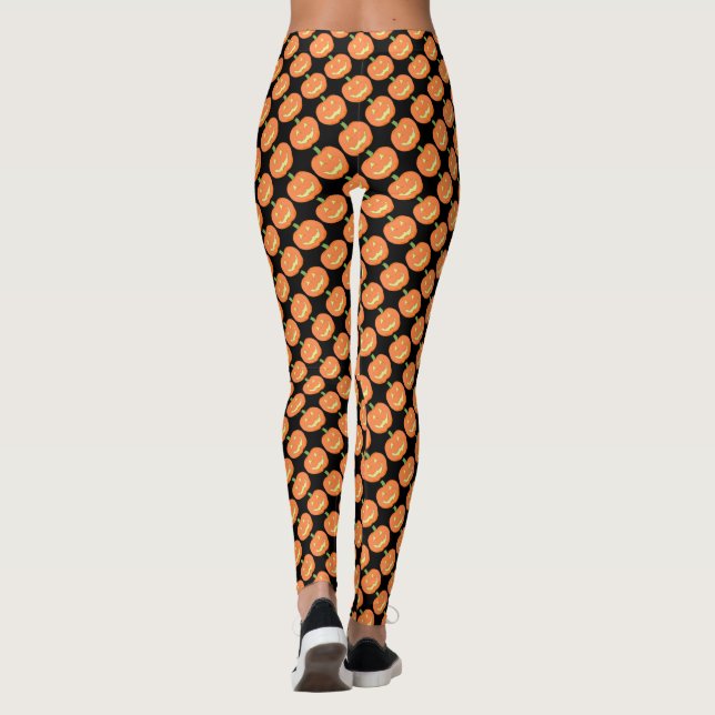 Jack-O-Lantern Halloween-Leggings Leggings (Rückseite)