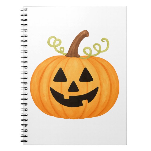 Jack-o’-Lantern Halloween Notizblock (Vorderseite)