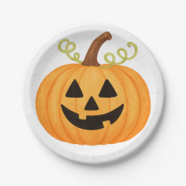 Jack-o’-Lantern Halloween Pappteller