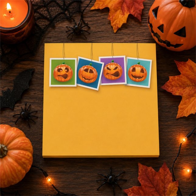 Jack-O-Lantern Halloween Post-It-Notes Post-it Klebezettel (Von Creator hochgeladen)