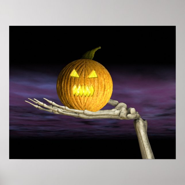 Jack-o-Lantern - Halloween-Poster Poster (Vorne)