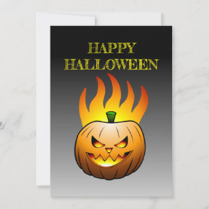 Jack-o-lantern Halloween Pumpkin Einladung