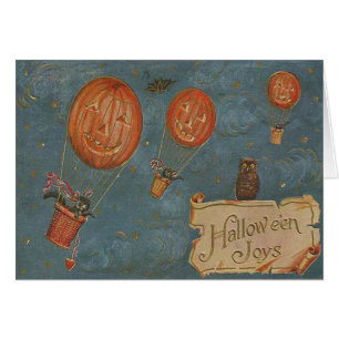 Jack O' Lantern Heißluftballon Owl Black Cut