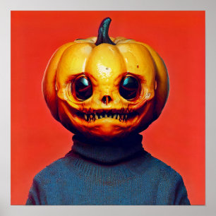 Jack-O'-Lantern-Humanoid Poster