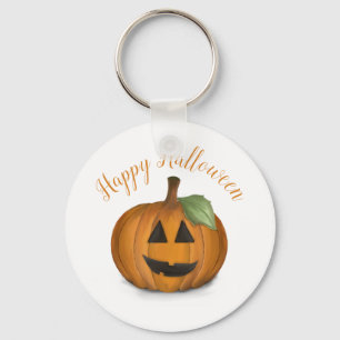 Jack O Lantern im Kürbisfeld-Schlüsselanhänger Schlüsselanhänger